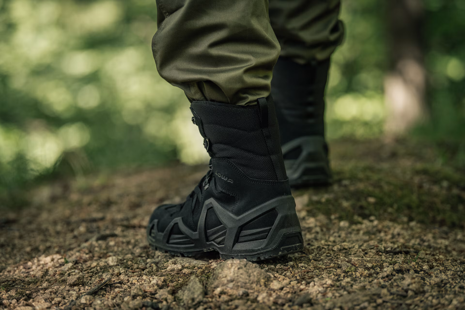 Тактические берцы Lowa Zephyr HI MK2 Gore-Tex® MID TF. Черный