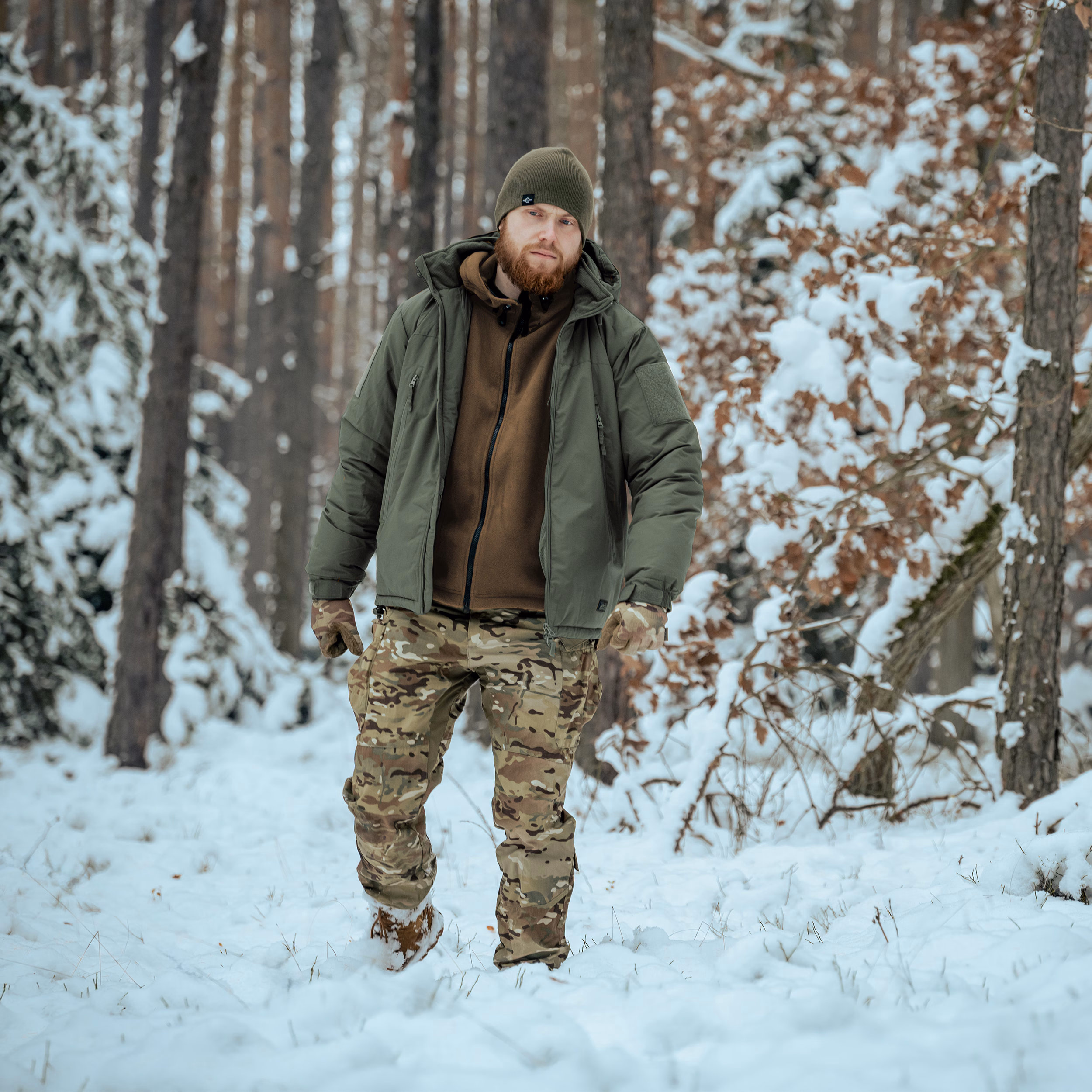 Куртка Helikon Level 7 Climashield Apex Alpha. Олива