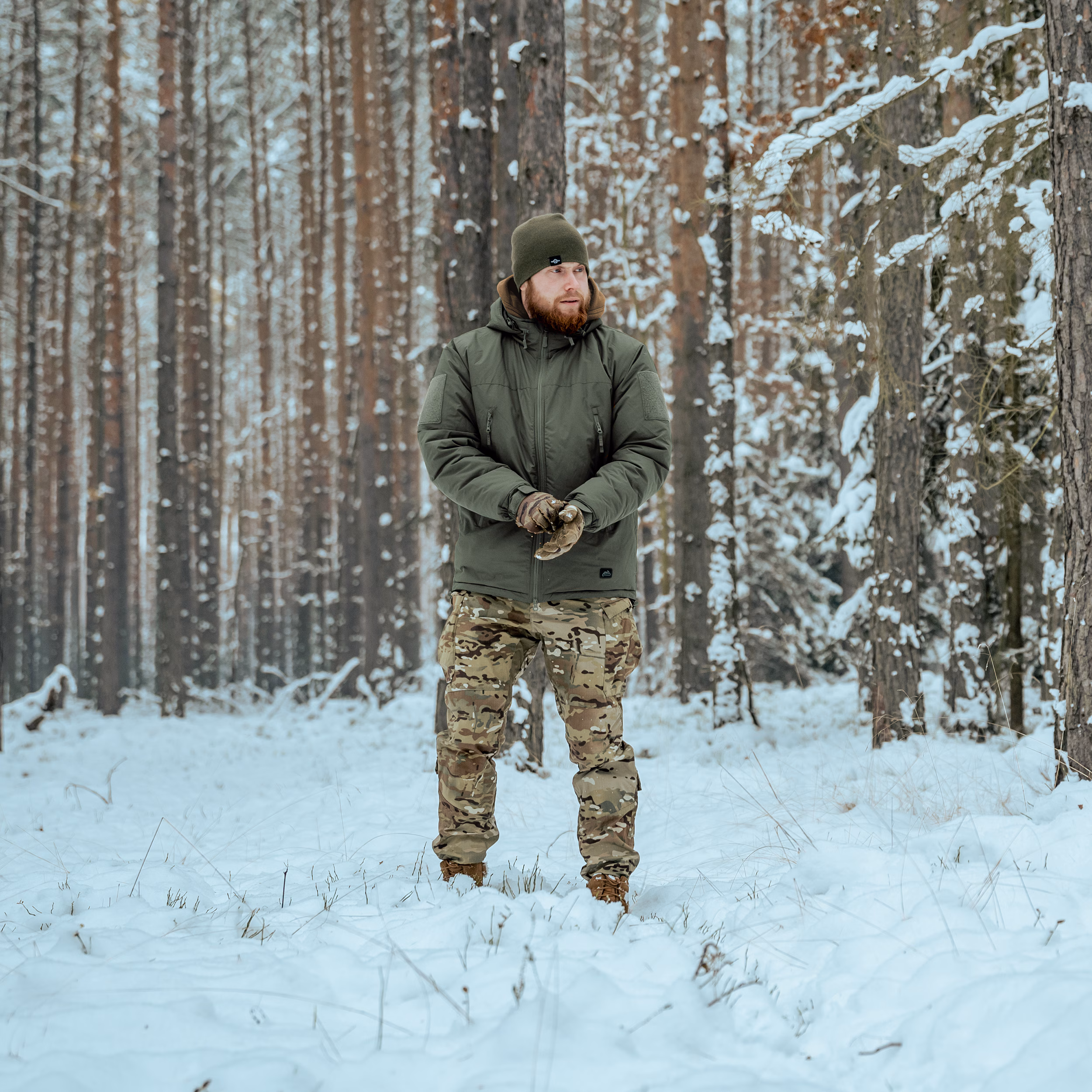 Куртка Helikon Level 7 Climashield Apex Alpha. Олива