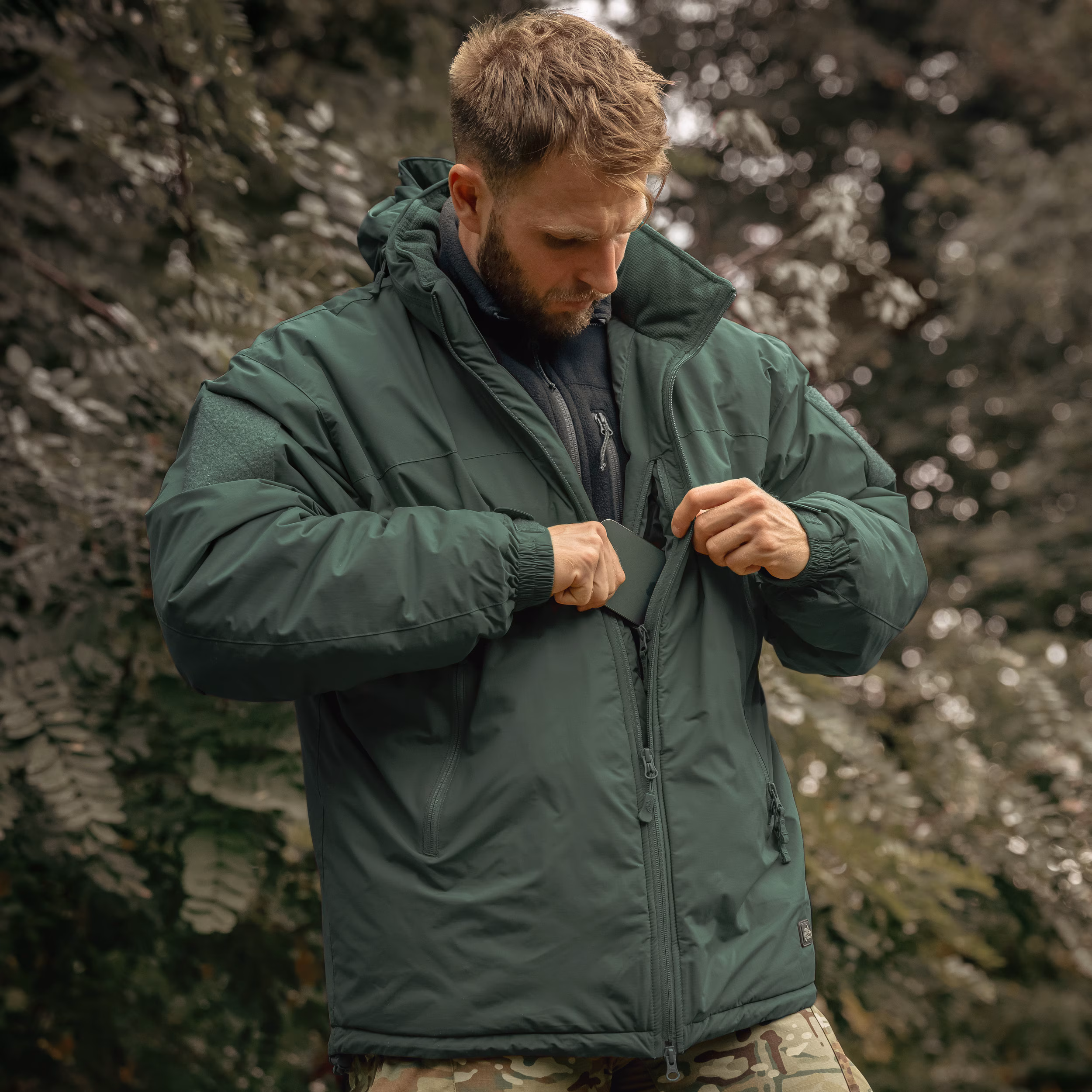 Куртка Helikon Level 7 Climashield Apex Alpha. Олива