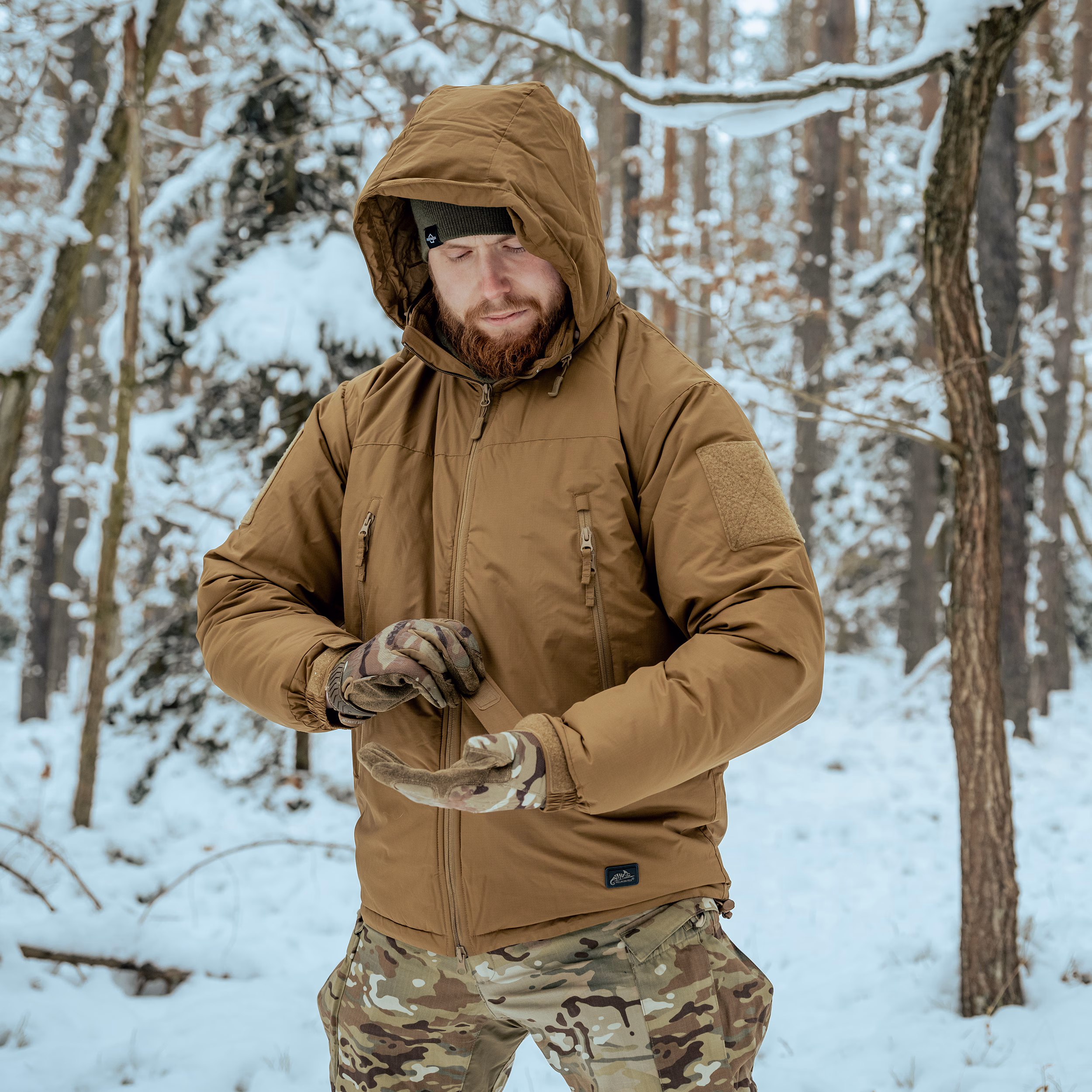 Куртка Helikon Level 7 Climashield Apex Alpha. Койот