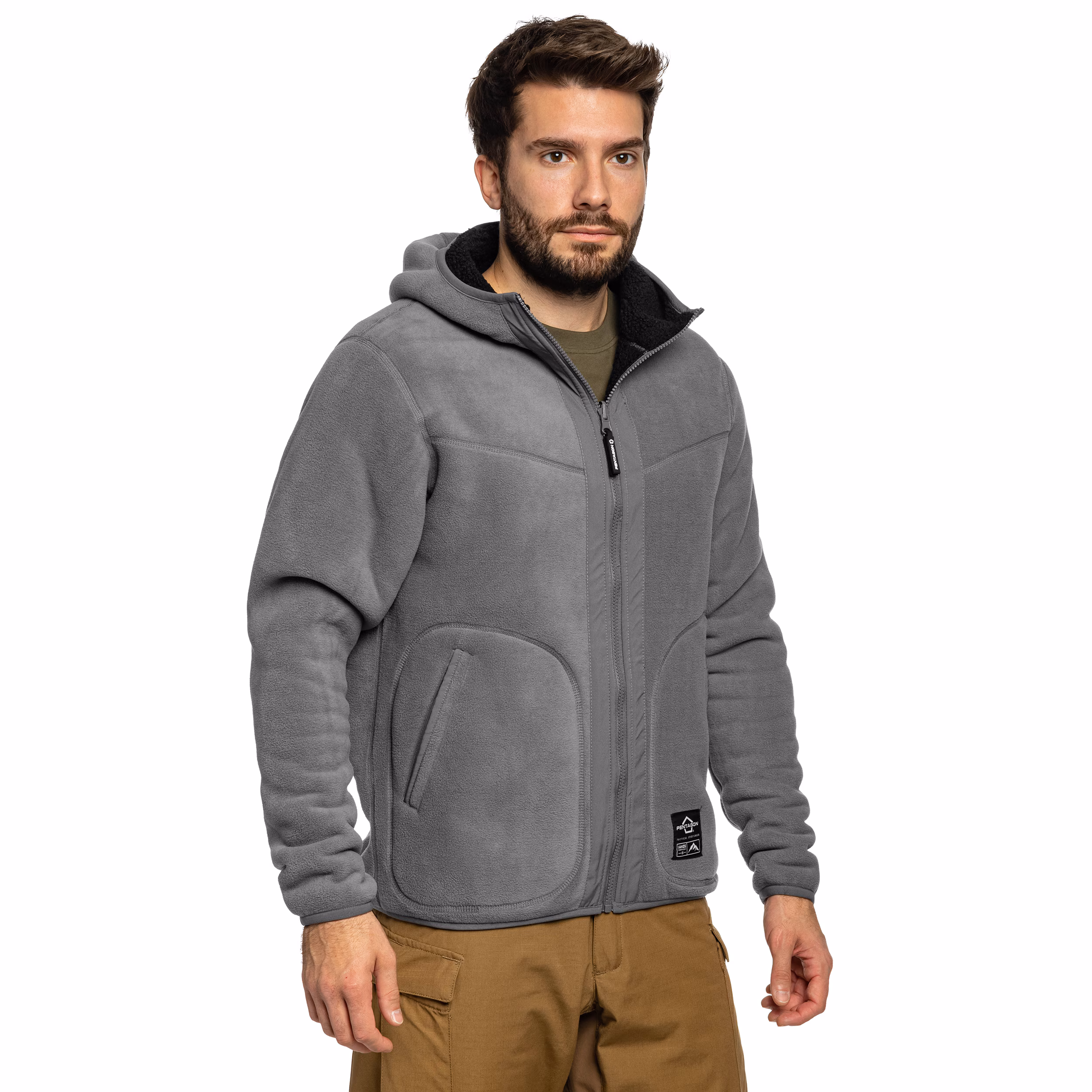 Флісова куртка-кофта Pentagon IANOS SHERPA 2-IN-1, Чорний