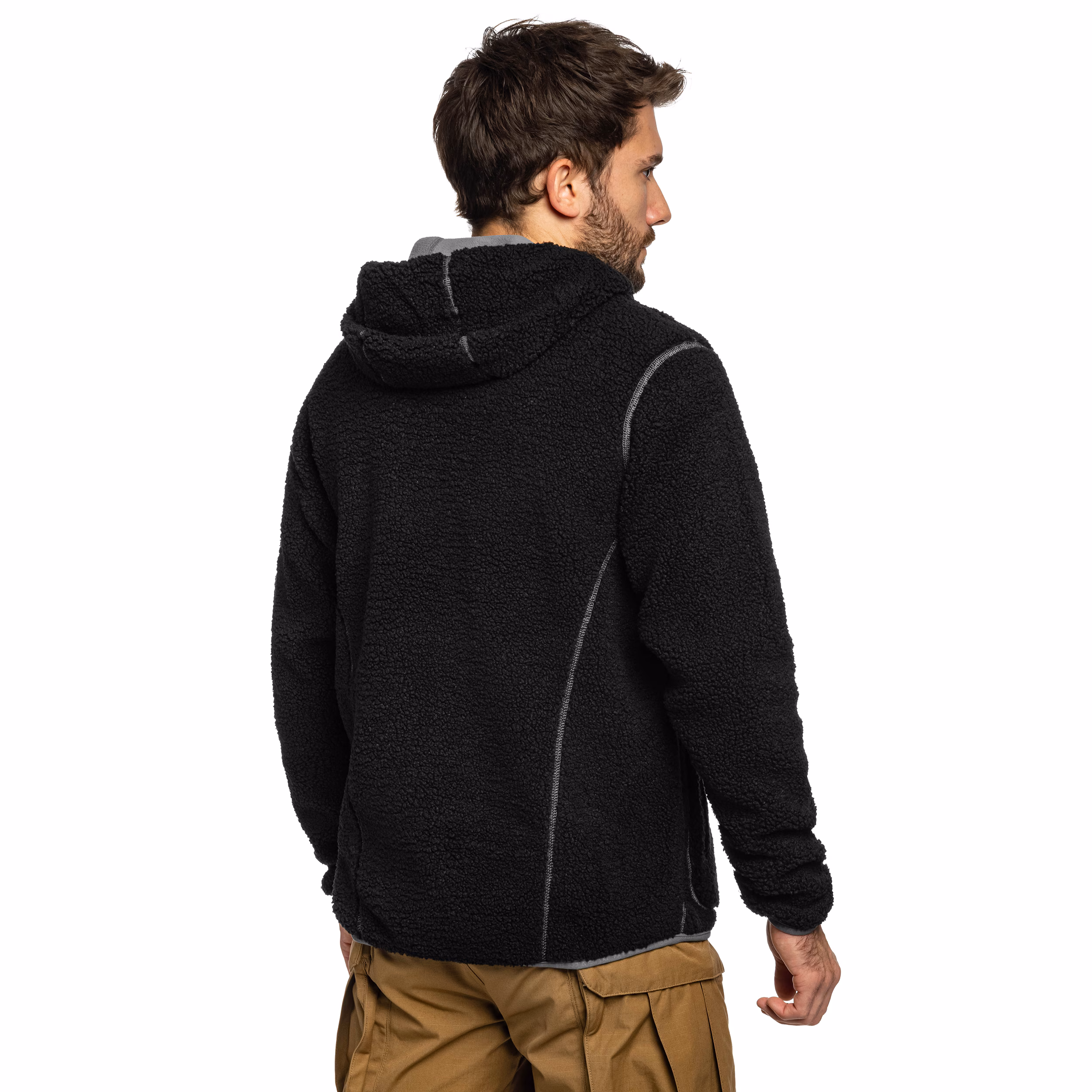 Флісова куртка-кофта Pentagon IANOS SHERPA 2-IN-1, Чорний