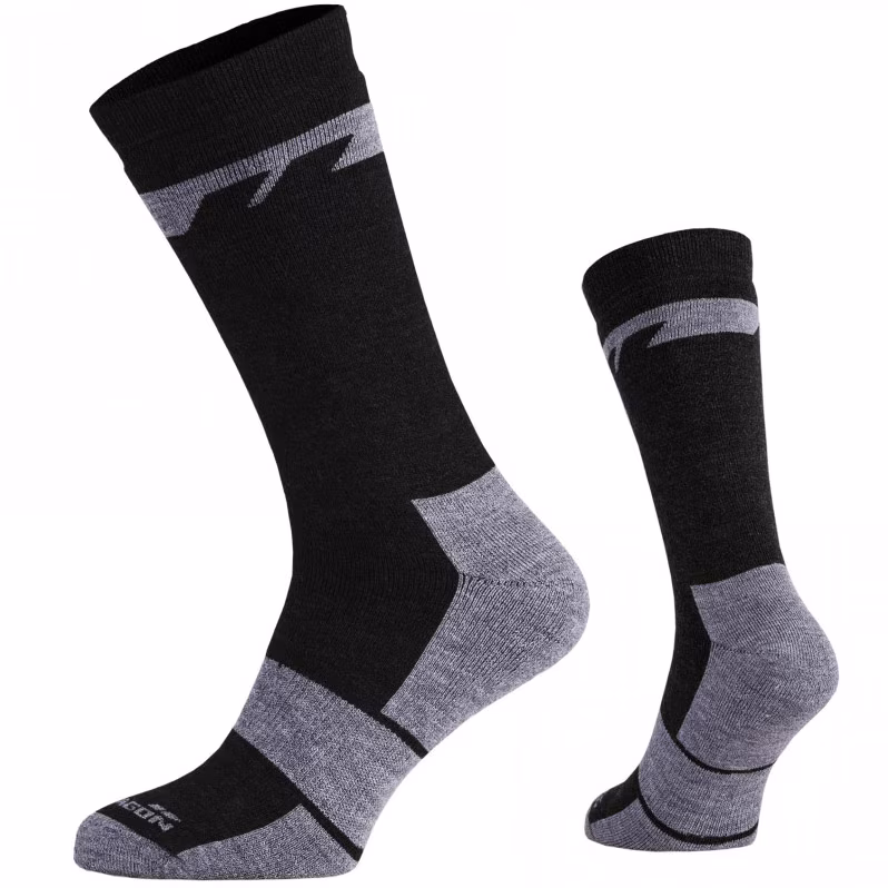 Зимові шкарпетки Pentagon Alpine Merino Heavy. Чорний