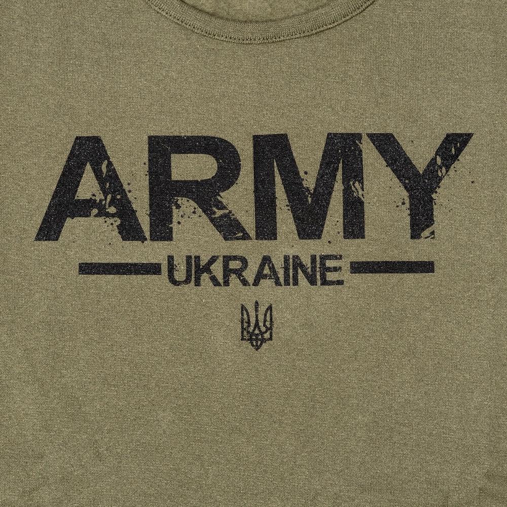 Тактический лонгслив с принтом Kramatan ARMY, Хаки