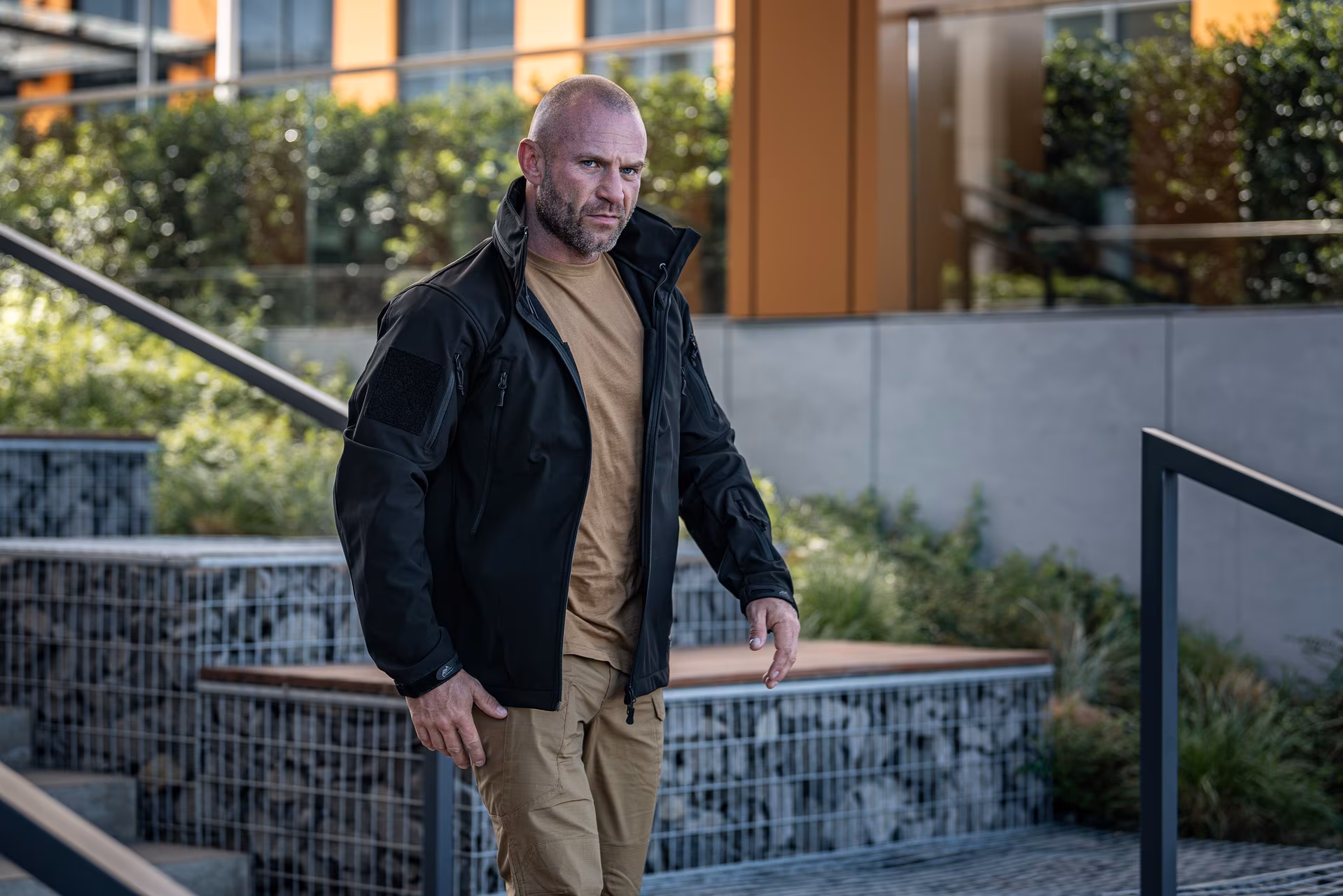 Куртка Helikon Gunfighter Softshell Shark Skin Windblocker. Чорний