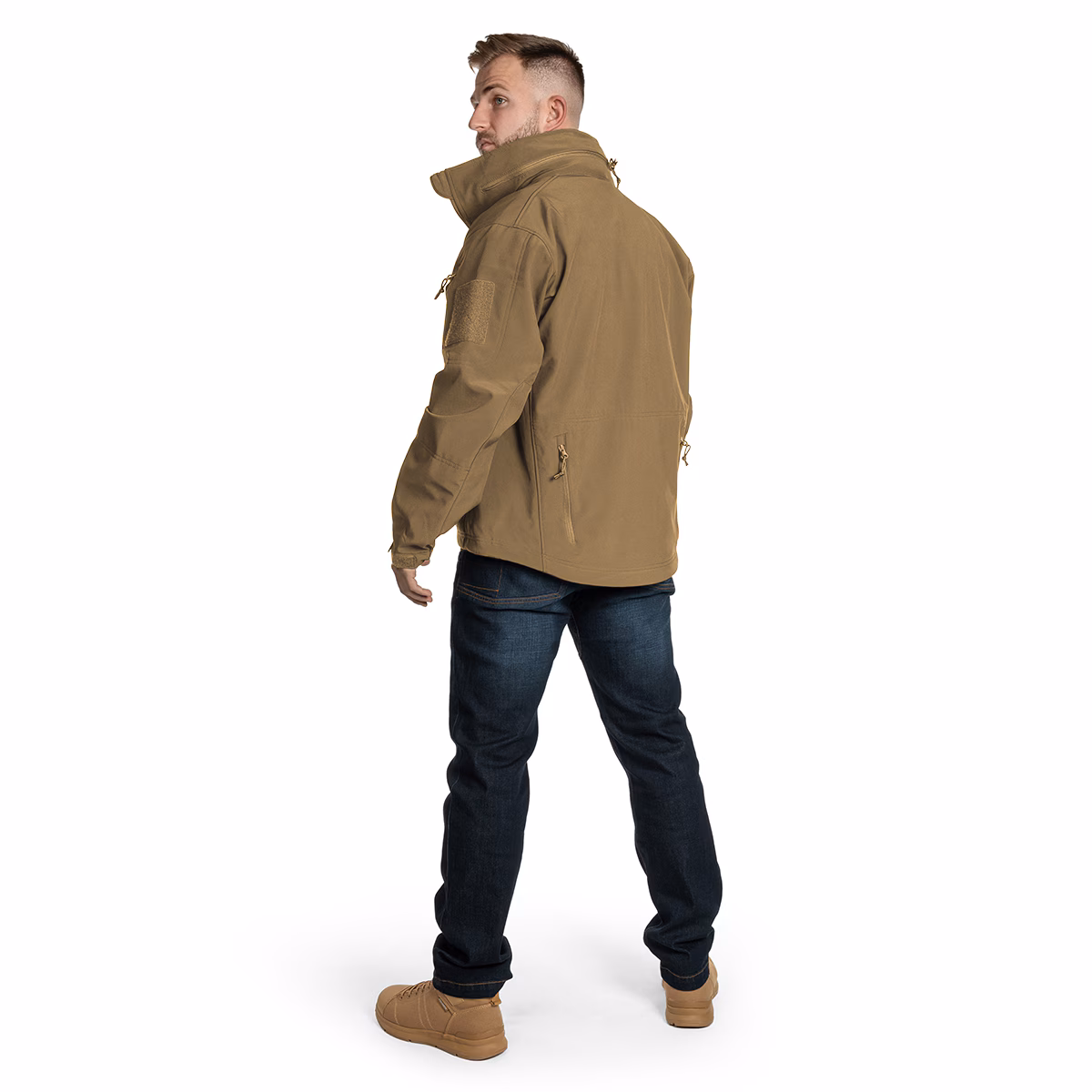 Куртка Helikon Gunfighter Softshell Shark Skin Windblocker. Койот
