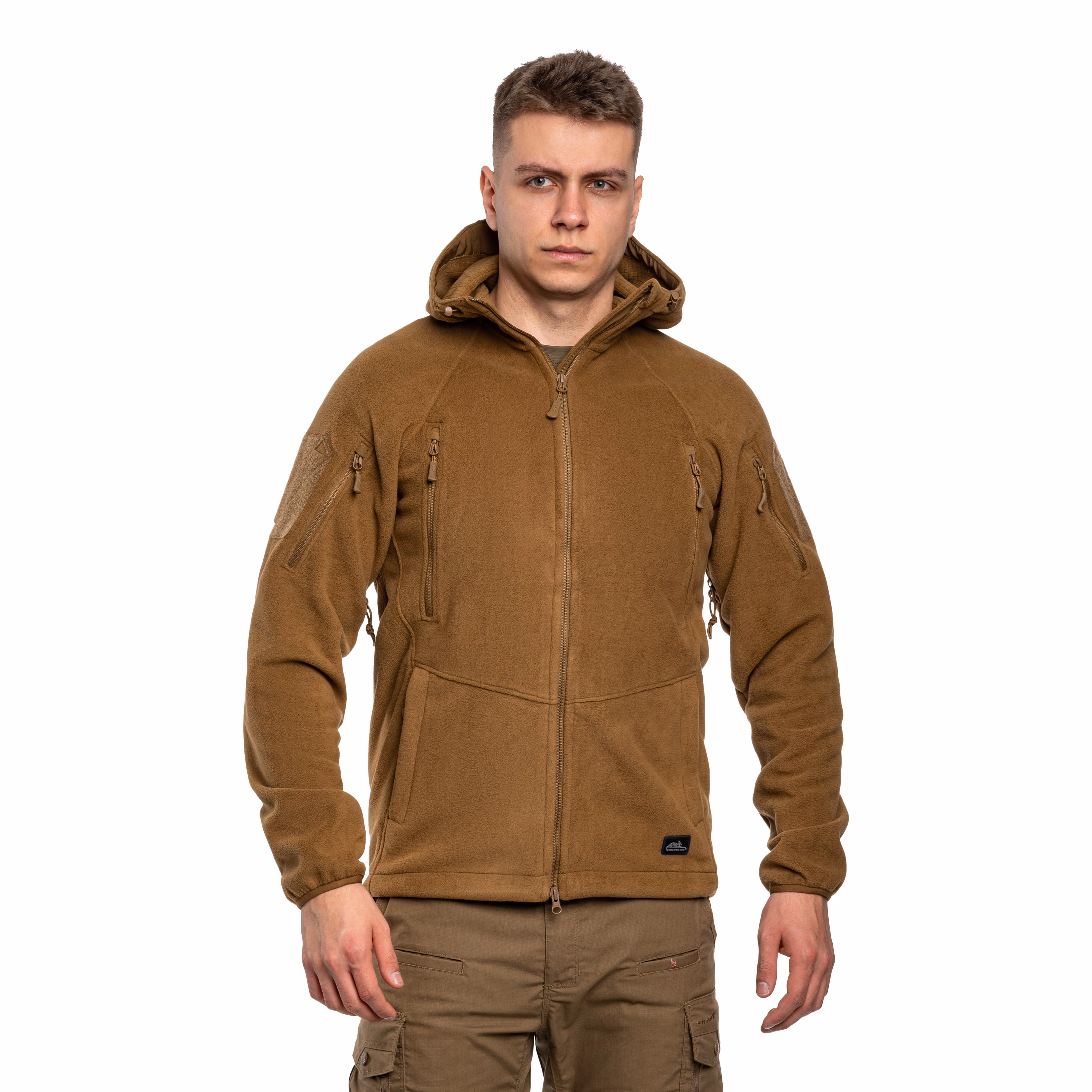 Флісова куртка-кофта Helikon Patriot Mk2 Hybrid. Койот
