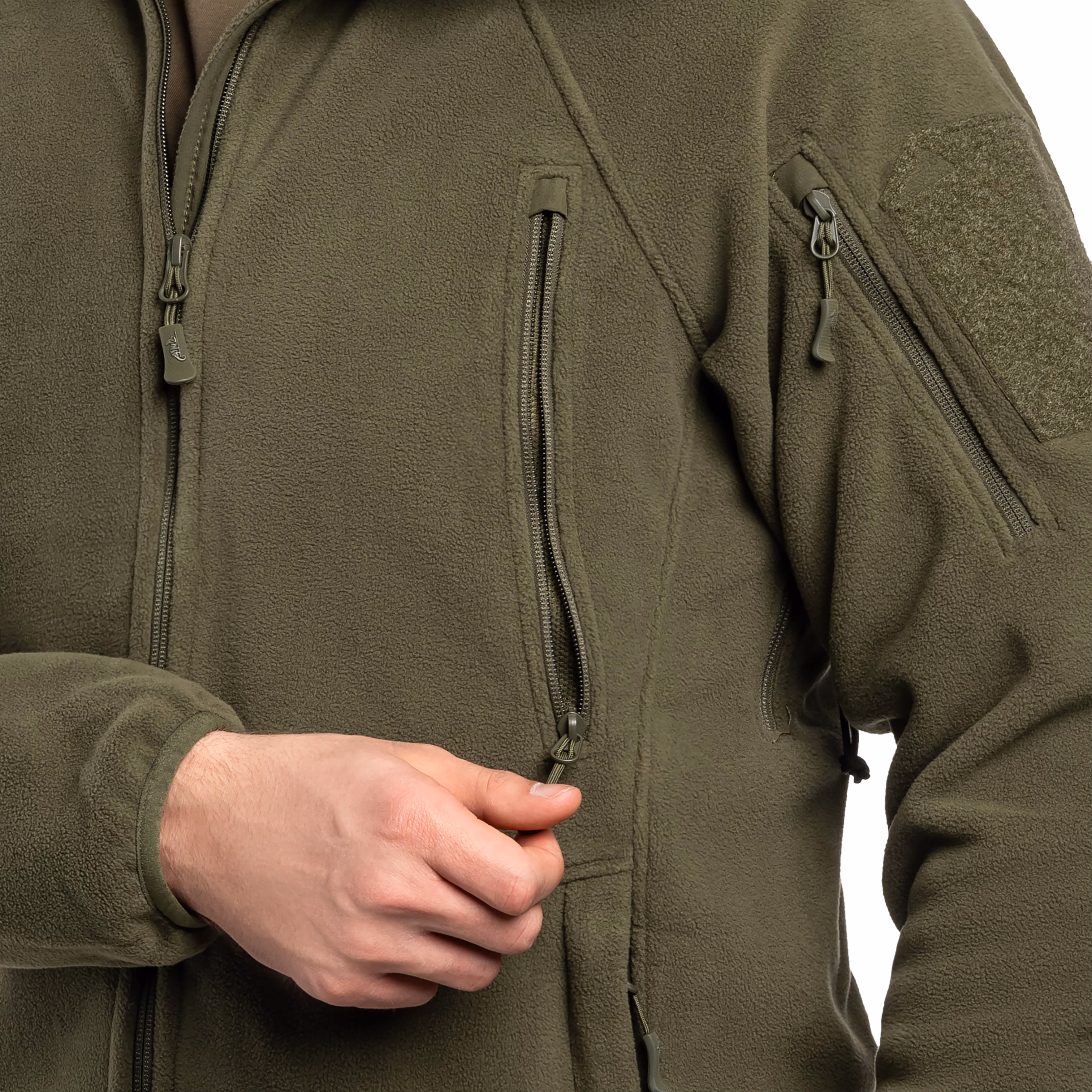 Флісова куртка-кофта Helikon Patriot Mk2 Hybrid. Олива