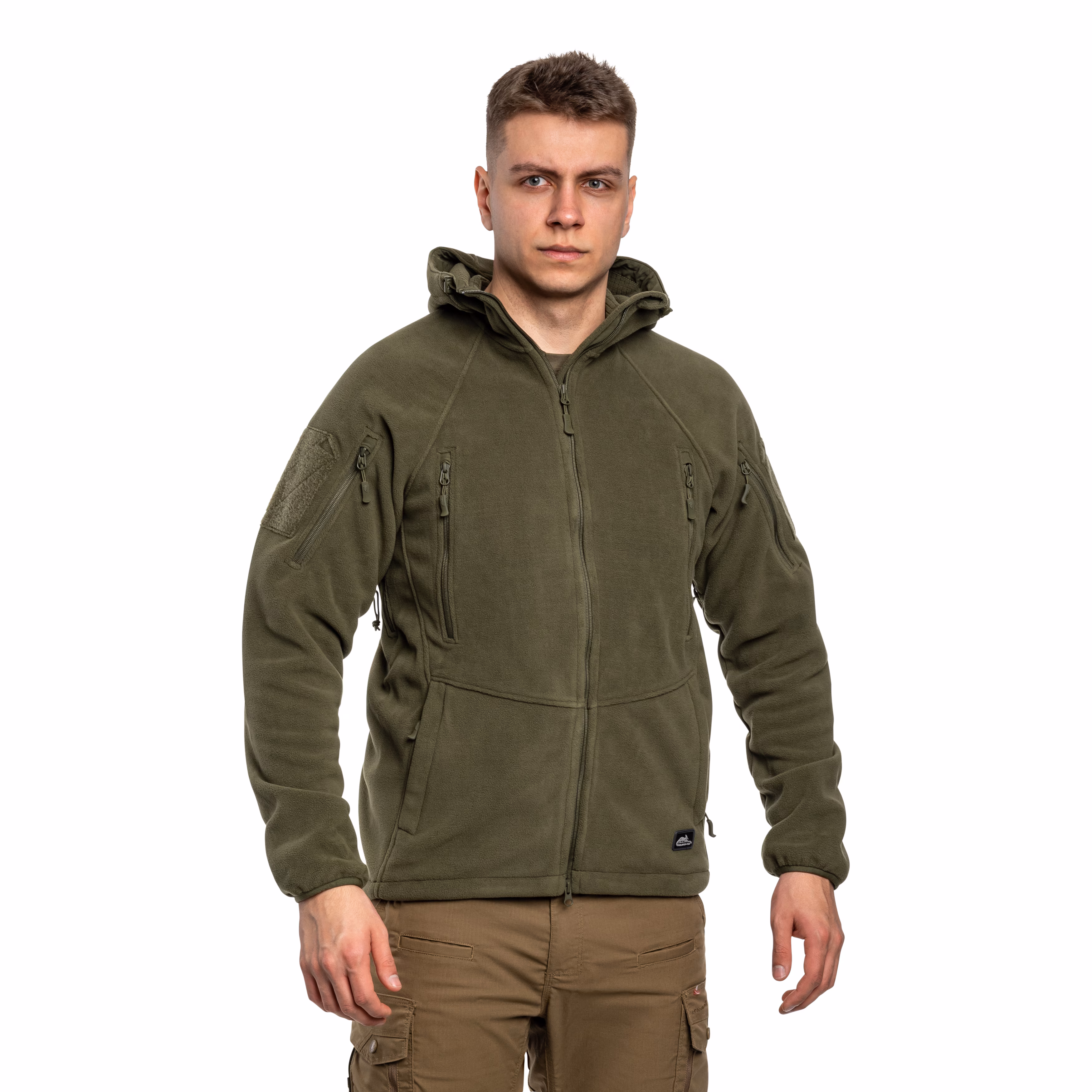Флісова куртка-кофта Helikon Patriot Mk2 Hybrid. Олива