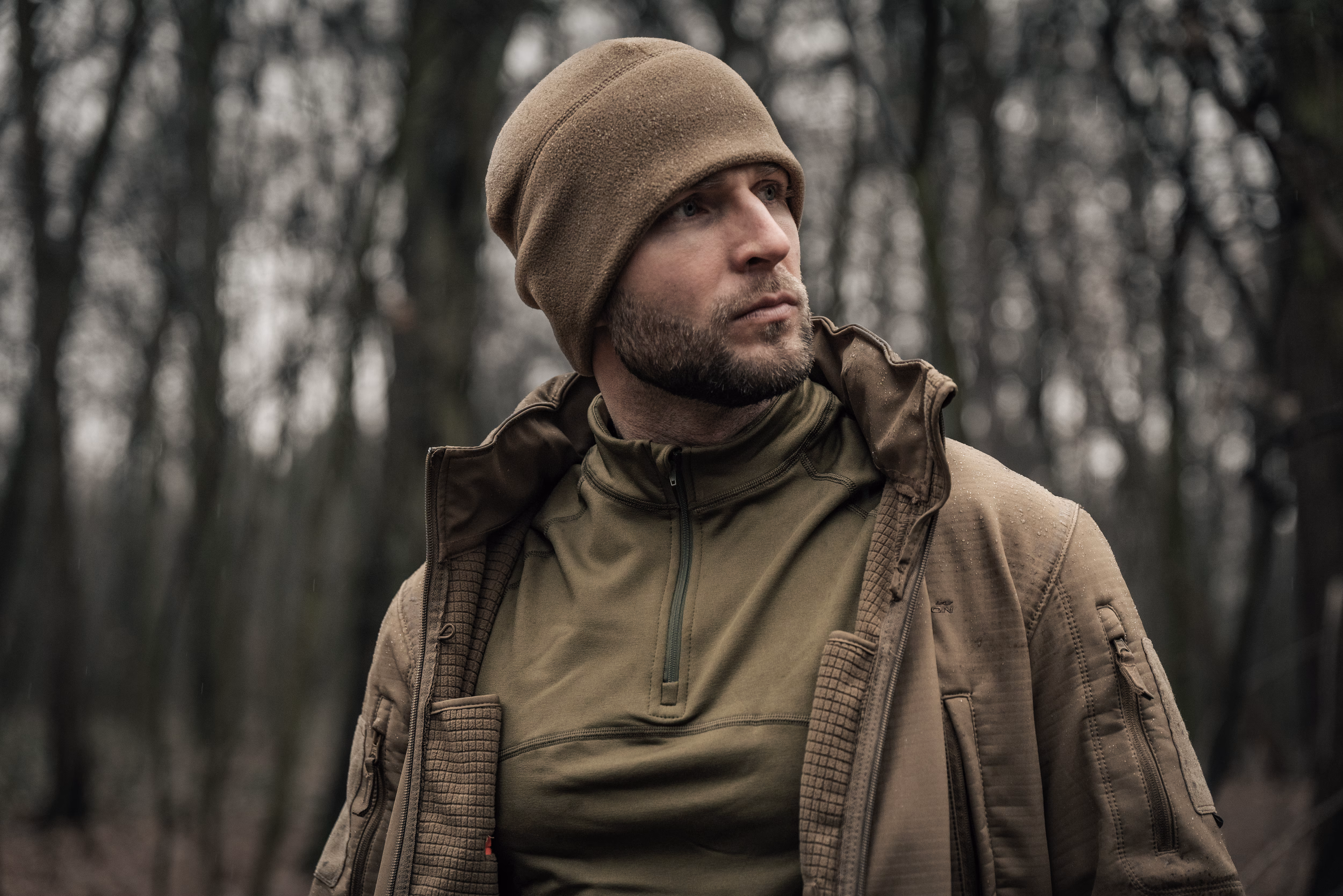 Шапка флісова Helikon Watch Cap. Койот