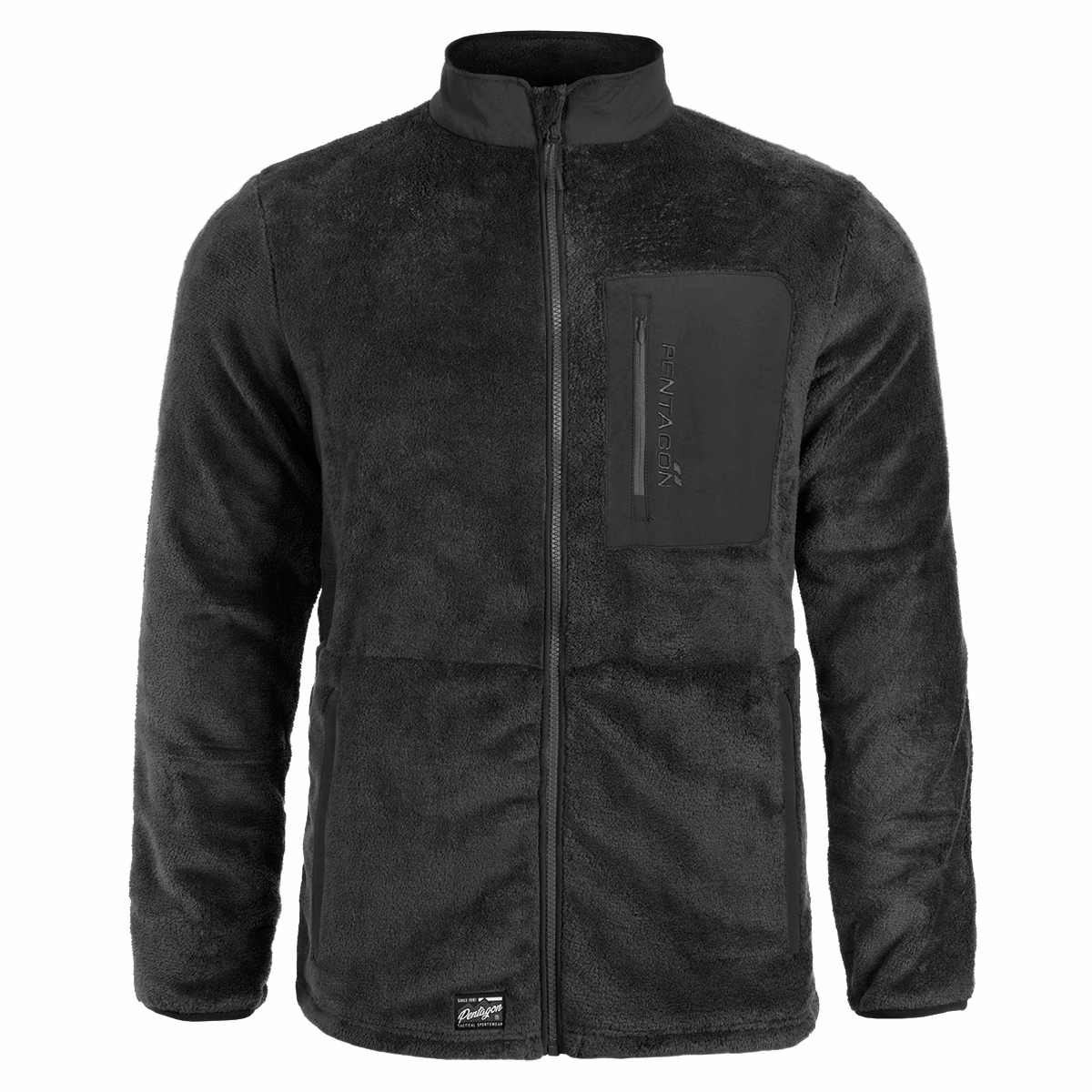 Флісова кофта Pentagon Grizzly Full Zip. Чорний