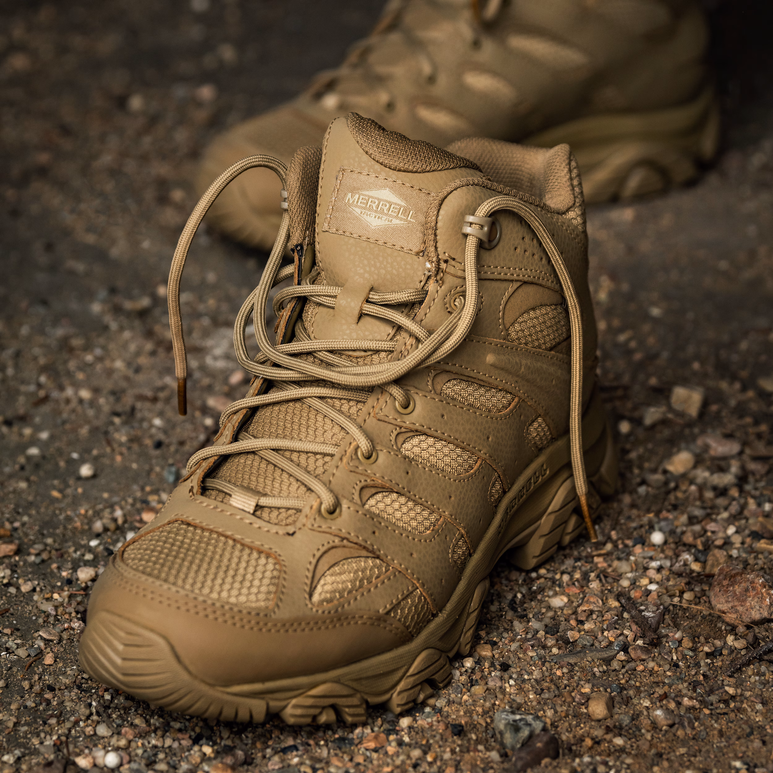 Тактические ботинки Merrell MOAB 3 Mid Tactical Waterproof. Койот