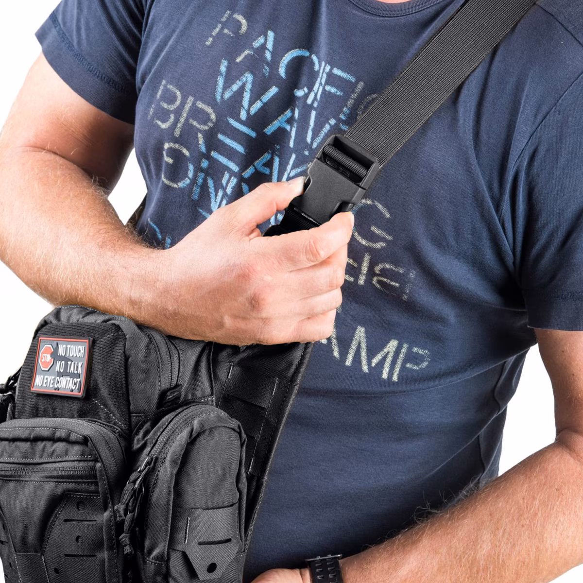 Тактическая боковая сумка Helikon EDC 11л. Черный