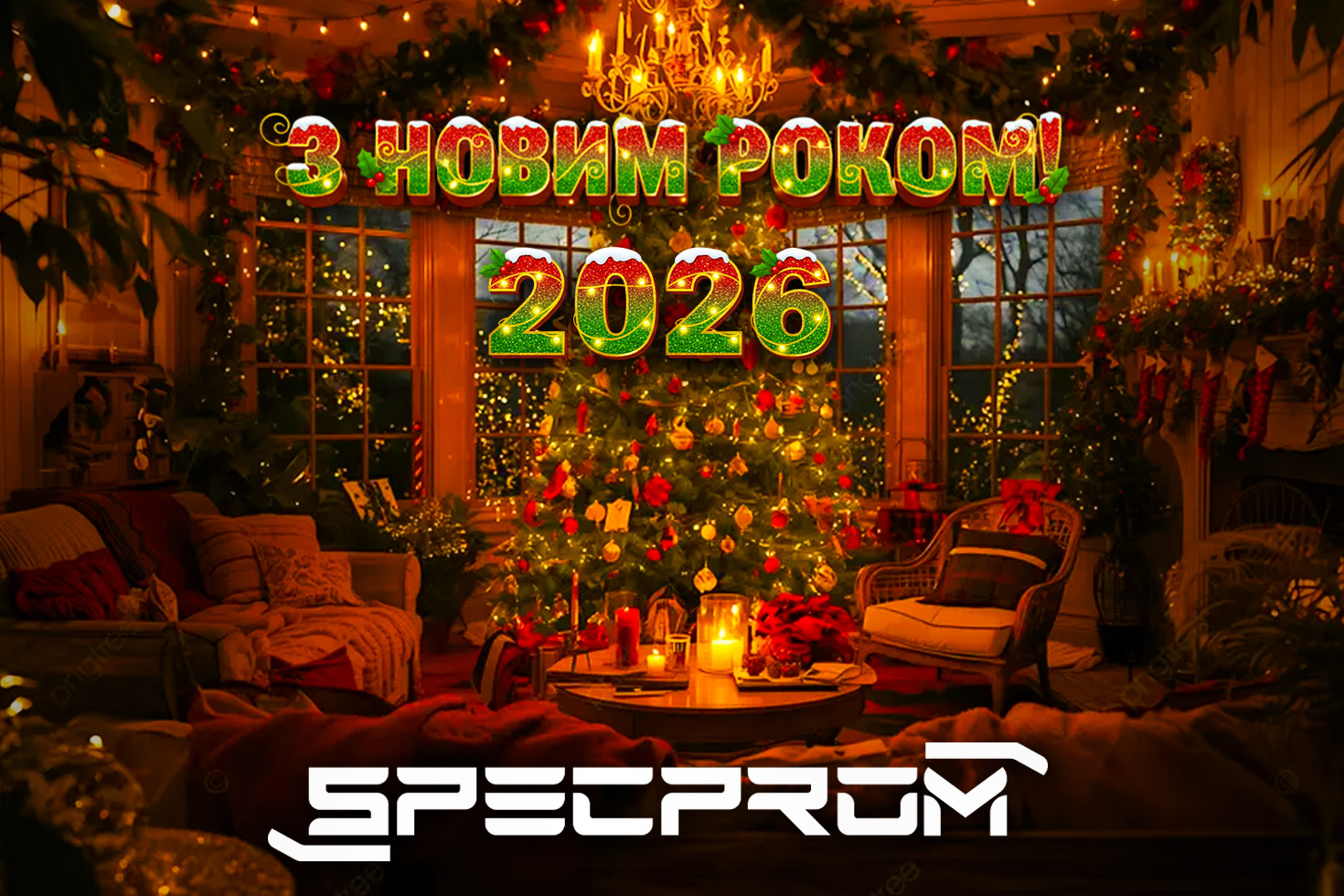 Привітання з Новим роком 2026