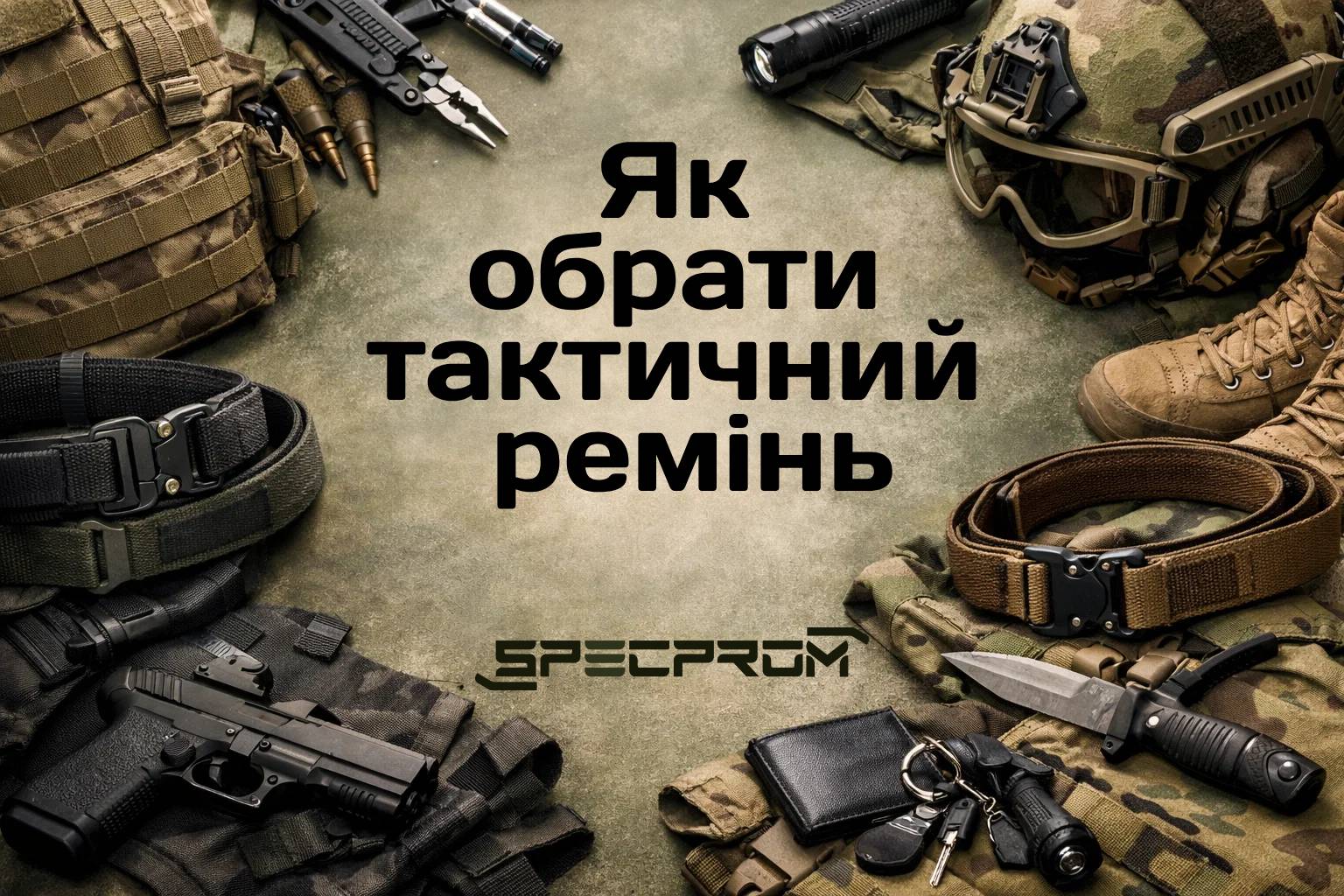 Как выбрать тактический ремень для боевых условий и повседневного использования